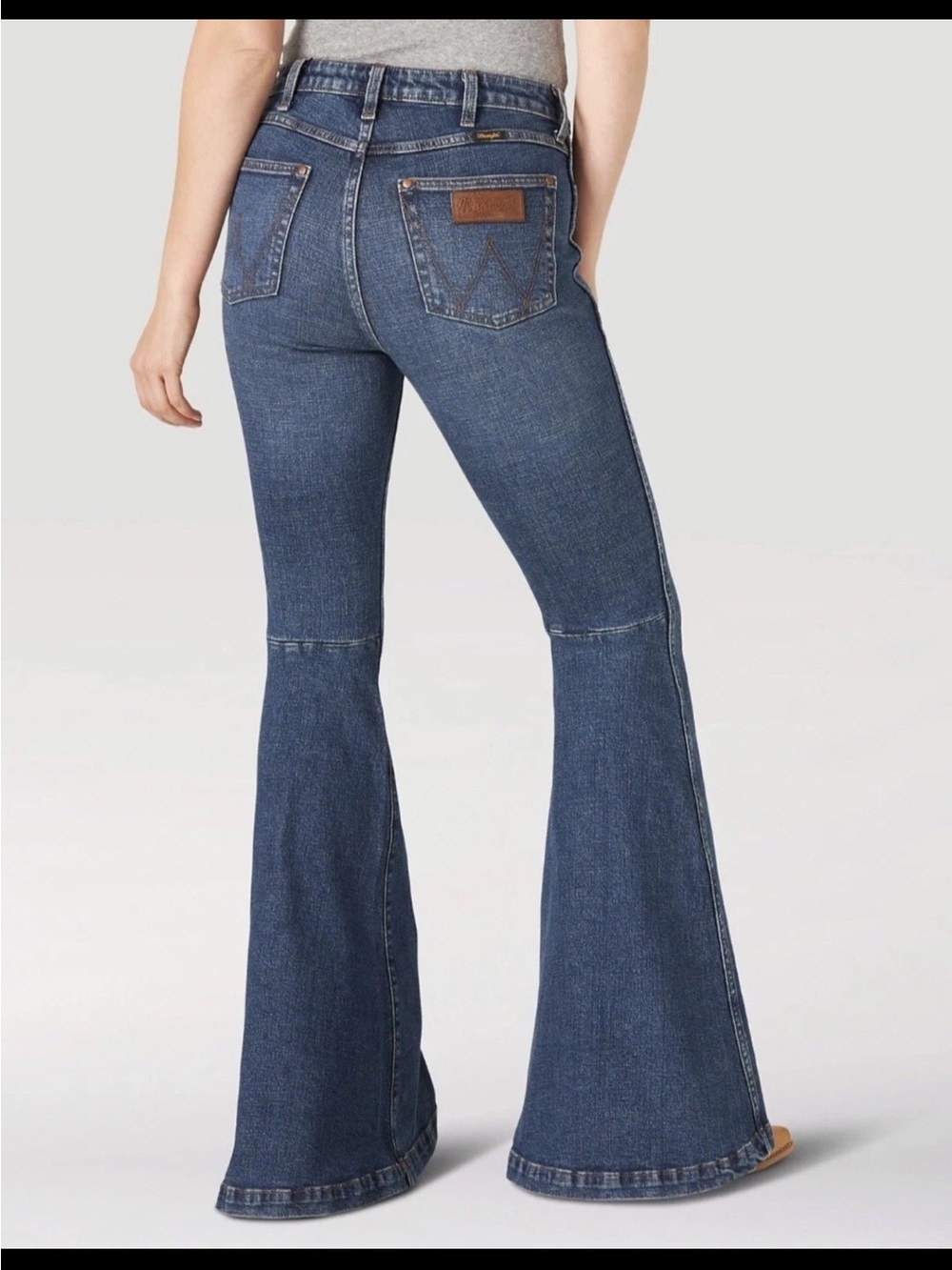 Wrangler Women's Dark Blue Flare Jeans